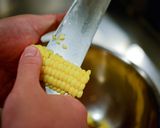 丸鶏を使った真夏のコーンポタージュ作り方13写真