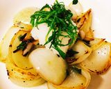 焦がしにんにくと玉ねぎのおろしポン酢がけ作り方4写真