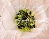 雑穀米de水菜とチーズの梅☆おにぎり作り方2写真