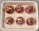 雑穀米de水菜とチーズの梅☆おにぎり作り方7写真