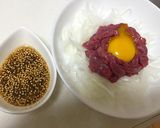 おいしいタレの馬肉ユッケ作り方4写真