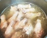 鶏手羽元とキャベツの簡単♩生姜入りスープ作り方3写真
