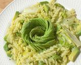 アボカドと白菜のミルク味噌スープパスタ作り方6写真