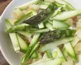 油揚げと竹輪のチーズ焼(アスパラ編)作り方3写真