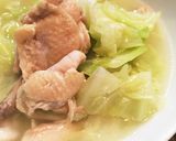鶏手羽元とキャベツの簡単♩生姜入りスープ作り方6写真