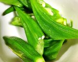 オクラと焼き長芋のおかかサラダ作り方1写真