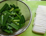 ダイエット！ニラはんぺん(ニラ玉風)作り方1写真