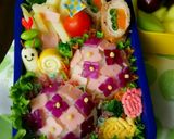 キャラ弁♡紫陽花おにぎり弁当作り方6写真