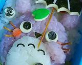 キャラ弁♡梅雨のトトロ弁当作り方1写真