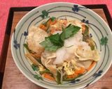 焼き肉風味野菜たっぷり蒸し餃子♬作り方2写真