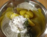 青い✿もちもち団子作り方1写真