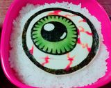 目玉 グロ 海苔アート キャラ弁作り方3写真
