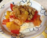 そうめんの彩り野菜のトマト煮&納豆かけ作り方3写真