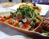 マグロやサーモンでたたき風海鮮サラダ作り方7写真