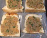 ☆パクチーたっぷりエビトースト☆作り方6写真