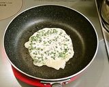 揚げ餃子の葱焼きチーズサンド✿キムチのせ作り方3写真