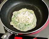 揚げ餃子の葱焼きチーズサンド✿キムチのせ作り方4写真