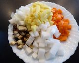 レンジでコトコト♪　具だくさん根菜汁❀作り方2写真