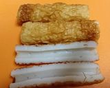 簡単★子供喜ぶ【ツナコーン竹輪ピザ】♪作り方1写真