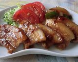 豚バラ甘辛酢焼き　息子のダイエット食作り方7写真