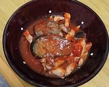 茄子とイカのトマトソース煮込み作り方3写真