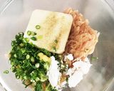 話題入♬鶏ひき肉と豆腐のふわふわつくね☆作り方2写真