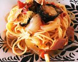 トマトと茄子の冷製パスタ作り方10写真