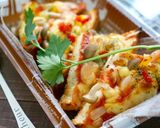 市販の食パンで海老とキノコのアジアンピザ作り方8写真