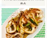 簡単☆イカとネギのキムチ炒め~♪作り方4写真