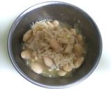 榎茸といんげん豆のりんごのおろし酢和え作り方4写真