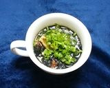 海苔たっぷり餃子スープ作り方4写真