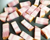 我が家のおつまみ♪ごろごろベーコンサラダ作り方1写真