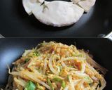 餃子もやしガレット＊カレーチーズ作り方3写真
