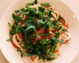簡単激うま！大葉と鰹節の冷やしうどん作り方7写真
