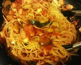 トマトと茄子のアラビアータ風パスタ⭐作り方6写真