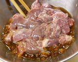 鶏レバニラ炒め♪作り方3写真