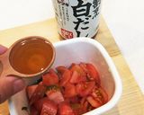 さっぱり梅トマトソースで蒸し餃子作り方4写真