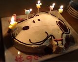 スヌーピーのケーキ♡作り方7写真