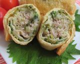 お揚げのネギ塩餃子巻き作り方5写真