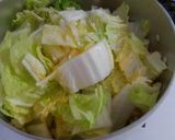 簡単！和食に白菜と豆腐とワカメのお味噌汁作り方2写真
