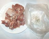 鶏もも肉簡単照り焼き♪バジル紫蘇ソース煮作り方3写真