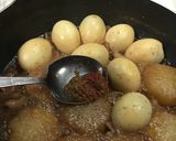 大根と玉子をホルモンで煮つける作り方5写真