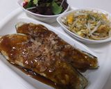 茄子ボート♡ご飯詰め♡作り方5写真