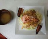 焼きエビパスタ（血管ダイエット食797）作り方5写真