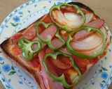 簡単！食パンピザ作り方4写真