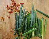 葱油拌麺風の葱油そば作り方1写真