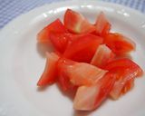 酸味と肉汁の出合い♪餃子とふわ卵トマト♪作り方1写真