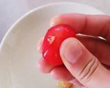 道具なし！超簡単さくらんぼの種の取り方作り方1写真