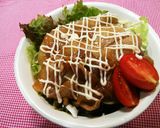 ガッツリ系！豚マヨサラダ丼作り方9写真