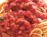 チョイ足しでお気楽絶品トマトソースパスタ作り方6写真